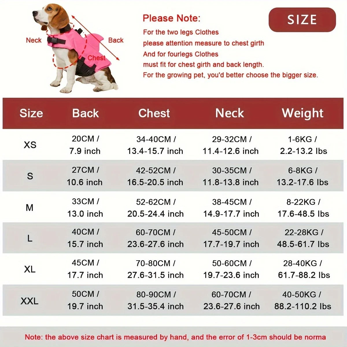 Dog Life Jacket Enhanced Buoyancy Small Dogs Swimming Clothes Safety Vest with Handle for Dogs Surfing