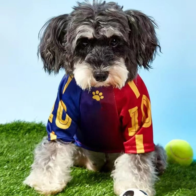 Red&Blue Mesh Breathable Dog Clothes Teddy Sport Large Dog Jersey Basketball Clothing Puppy T-Shirts Summer Pet Cat Shirts