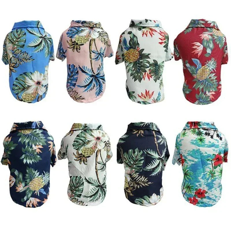 Style Pet Dog Clothe Summer SandBeach Dog Shirts for Small Medium Dogs Puppy Cat Clothing Ropa Perro Pug French Bulldog