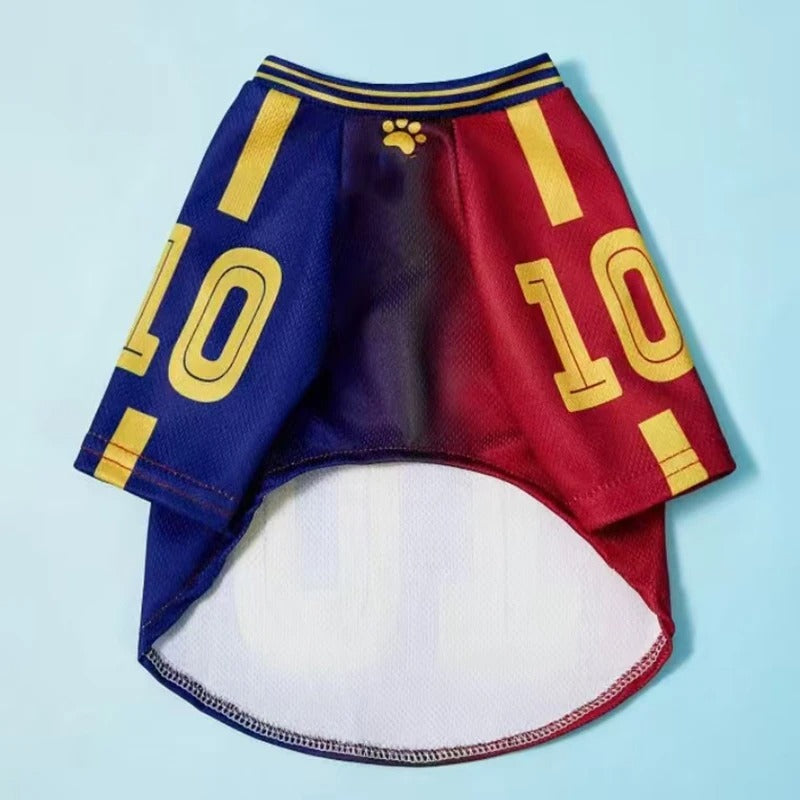 Red&Blue Mesh Breathable Dog Clothes Teddy Sport Large Dog Jersey Basketball Clothing Puppy T-Shirts Summer Pet Cat Shirts