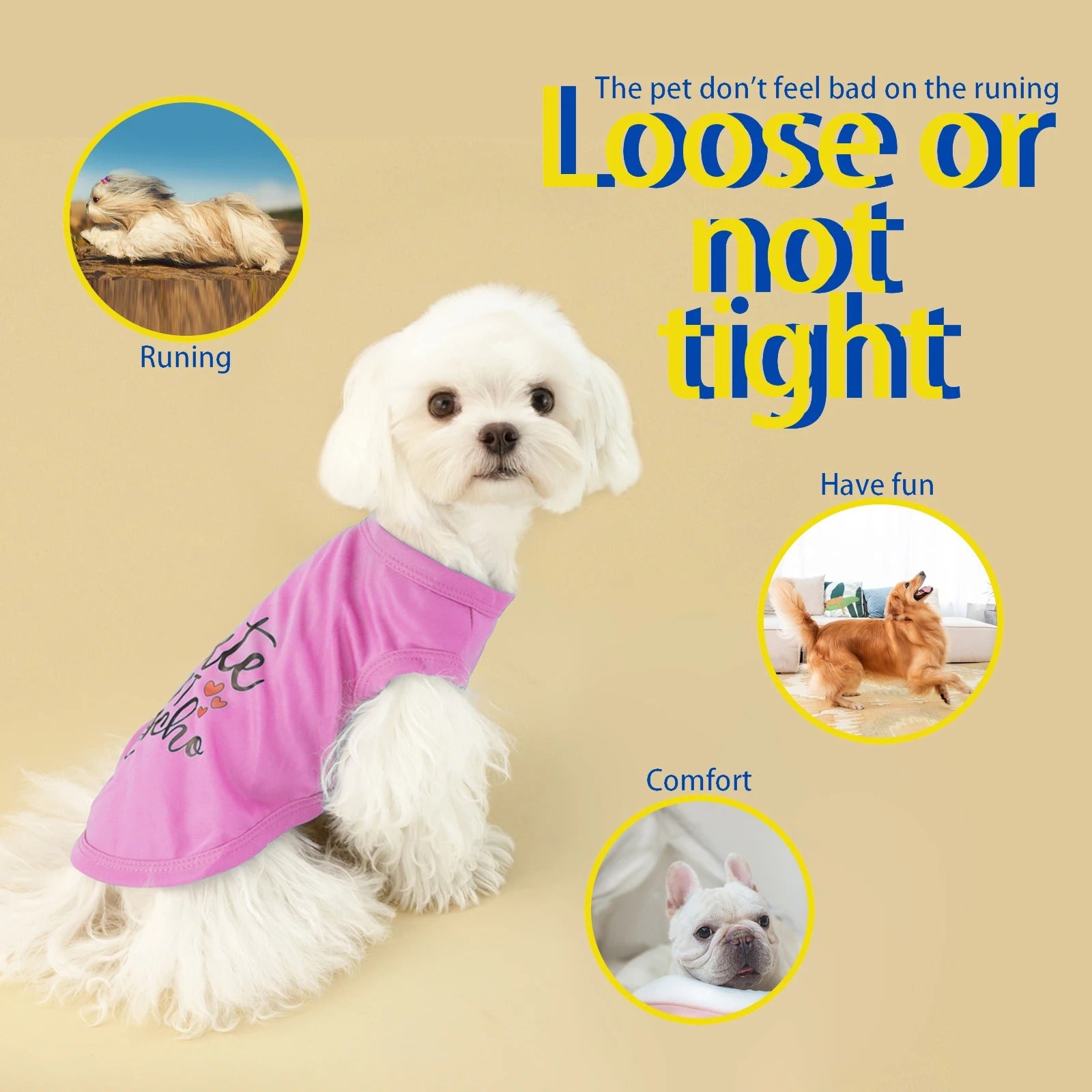 Summer Vest Dog Vest For Small Puppy Clothes Pet Clothes T-shirt